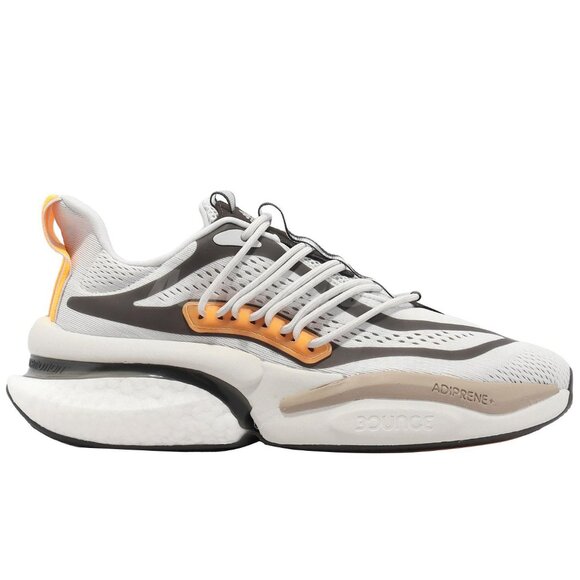 Adidas Alphaboost V1 (Grey/Wonder Beige/Flash Orange). New. Mens Size: 7 - 12. - Picture 3 of 7